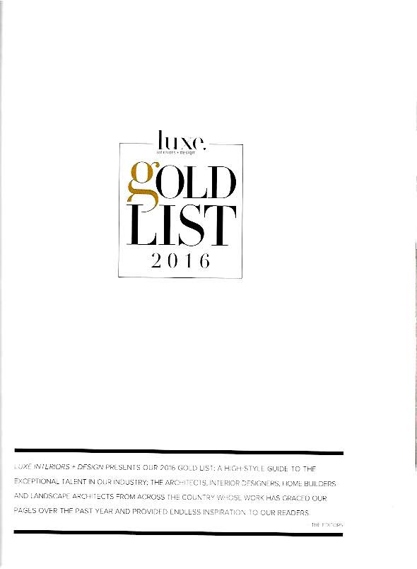 Luxe Gold List 2016